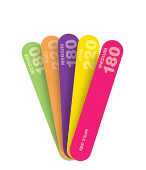 4 Limas fibra de vidrio 180/220, 11,5 cm.