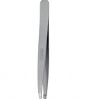 Pinza de depilar punta oblicua, inoxidable mate, 9,7 cm