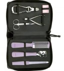 Estuche con 7 utensilios manicura pedicura