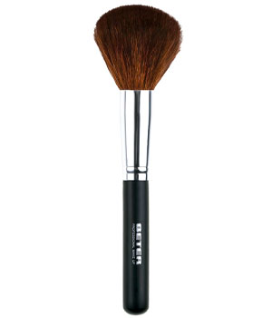 Brocha maquillaje gruesa, pelo de cabra, 18,5 cm