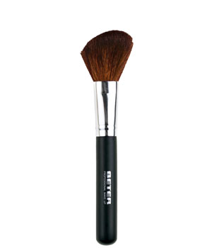 Brocha de maquillaje angulada, pelo de cabra, 15,8 cm