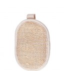 Esponja de baño con brida, sisal y algodón.