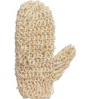 Manopla de baño, sisal.