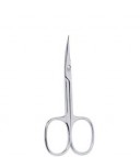 Tijera manicura pieles curva, cromada,  9,3 cm