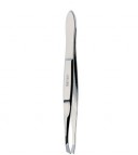Pinza de depilar punta cangrejo, niquelada 7,8 cm