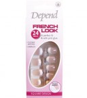 Uñas manicura francesa ROSA. Cortas