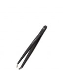 Pinza depilar,punta recta, esmaltada acero inoxidable 9,2 cm.