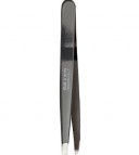 Pinza de depilar punta oblicua, inoxidable esmaltada, 9,7 cm