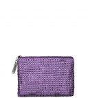 Bolsa mediana Glittery, púrpura